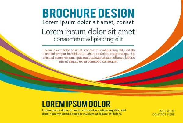 Stijlvolle presentatie van zakelijke poster, tijdschriftdekking, ontwerp — Stockvector
