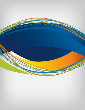 Broşür ya da broşür şürü, soyut renkli tasarım