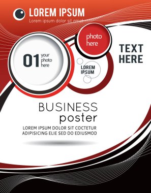 Soyut tasarım düzeni şablonu