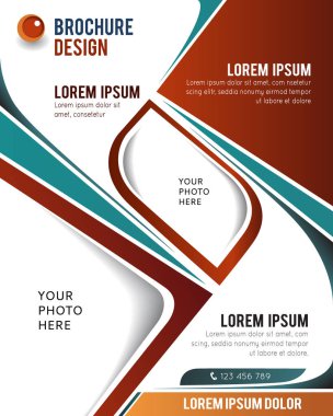 Broşür veya el ilanı için arka plan.