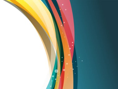 Arka plan konsept tasarım broşür veya el ilanı, soyut vektör için