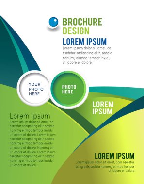 Soyutlama ile resimli renkli düzen. Dergi kapağı, bu