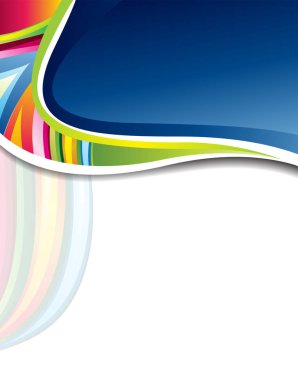 Dalgalı renk arkaplanı - Soyut İş Arkaplanı