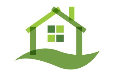 Mavi emlak simgesi - illüstrasyon