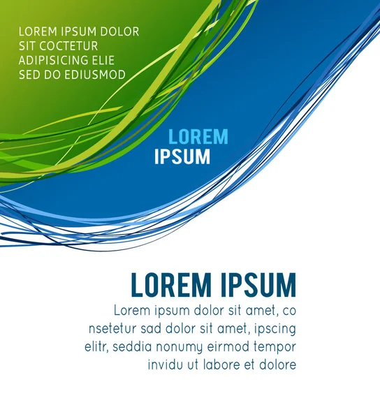 Broşür ya da broşür şürü, soyut renkli tasarım