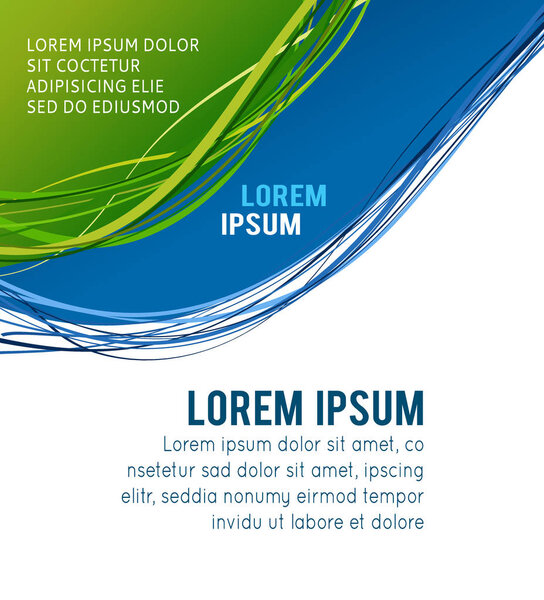 Шаблон листовки или брошюры, абстрактный красочный дизайн