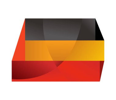 Beyaz arka planda yalıtılmış kırmızı sembol vektör simgesi - stilize i