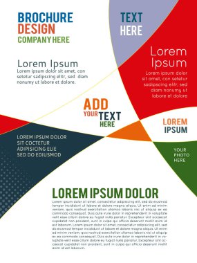 Vektör Broşür El İlanı tasarım Düzeni şablonu - broşür tasarımı o