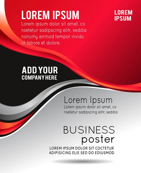 Professional business design layout template or corporate banner — Stock Vector