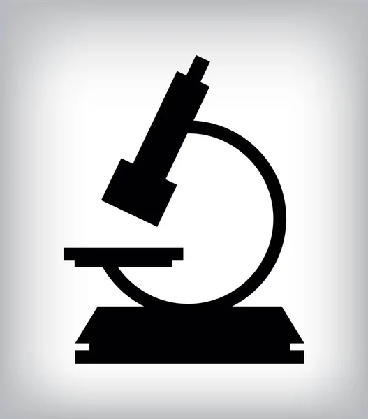 The microscope icon. Medicine and research, laboratory, science — Stock Vector