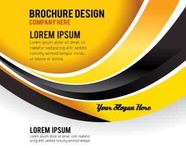 Vektör broşürü, broşür, dergi kapağı ve poster şablonu