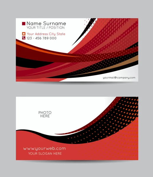 Vector Abstract Creative Business Cards — Stock Vector