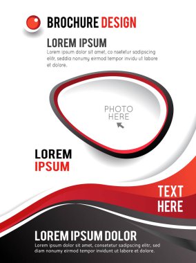 Dergi kapağı, tasarım şablonu. Soyut vektör arkaplanı.