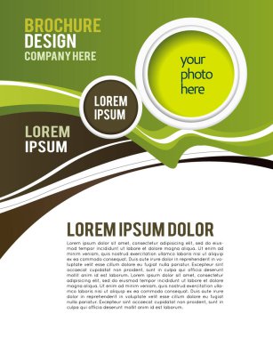 İş afişi, dergi kapağı, tasarım şablonu sunumu