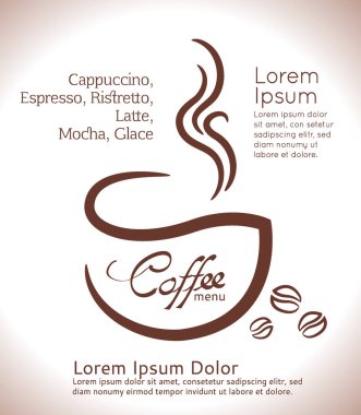 Kahverengi arka planda kahve fincanı, resim