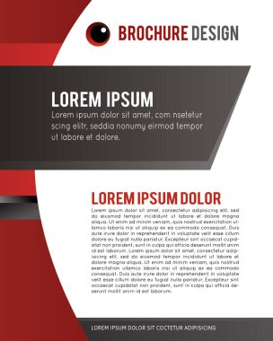 Profesyonel iş tasarım şablonu ya da kurumsal afiş tasarımı. Dergi kapağı, yayıncılık ve baskı sunumu. Soyut vektör arkaplanı.