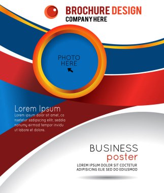 İş afişi, dergi kapağı, tasarım şablonu sunumu