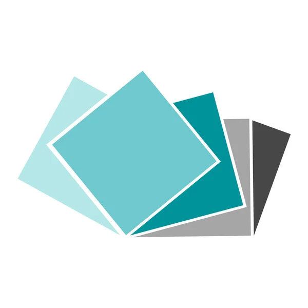 Logotipo Cubo Fundo Branco Ilustração Vetorial — Vetor de Stock
