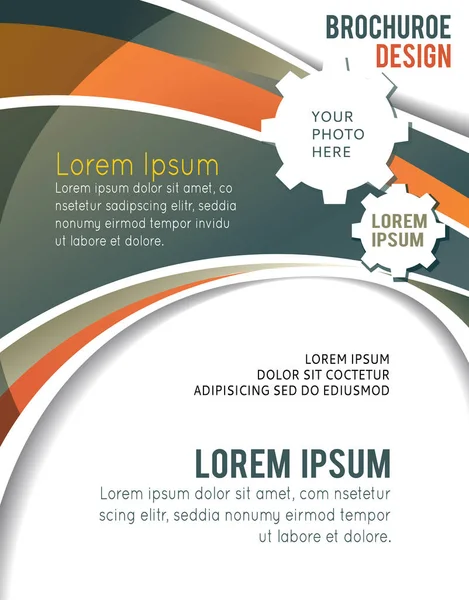 Afgebeelde Kleurrijke Lay Out Met Abstractie Tijdschriftenomslag Sjabloon Zakelijke Brochure — Stockvector