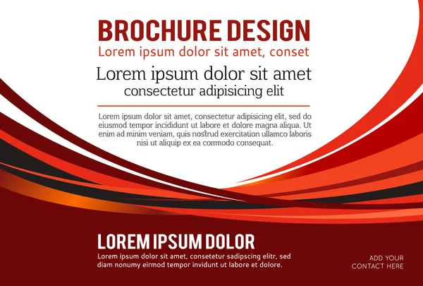 Elegante Presentazione Poster Aziendale Copertina Della Rivista Modello Layout Design — Vettoriale Stock