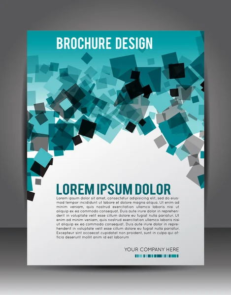 Business Corporate Background Cube Flyer Szablon Projektu Broszury — Wektor stockowy