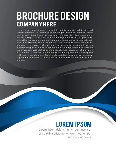 Brochure Design Content Background Circles Design Layout Templat — Stock Vector