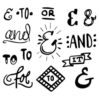 Beyaz arka planda izole el lettered işaretleri ve sloganların koleksiyonu. Düğün davetiyeleri için büyük vektör tasarım seti, tarih kartları ve tasarım diğer sabit türü kaydetmek