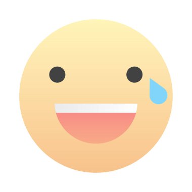 Sosyal ağ ve uygulamalar için Face Emotion Emoji Sign Face