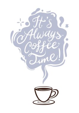  kahve şablon simge vektör çizim 