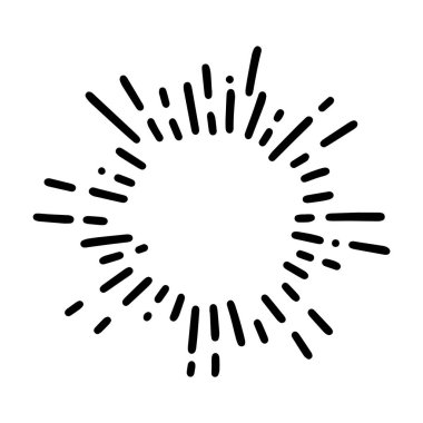 Splash illüstrasyon işareti simge vektör 