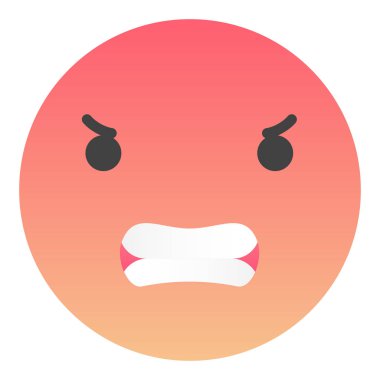 Sosyal ağ ve uygulamalar için Face Emotion Emoji Sign Face