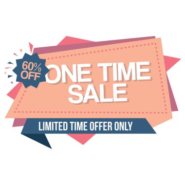 Satış indirim afiş. İndirim teklif etmek fiyat etiketi. Özel Fırsat Satış etiket. Vektör Modern etiket çizim