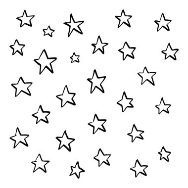 Yıldız Dikişsiz desen vektör çizim 