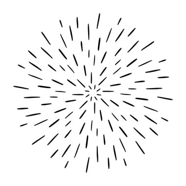 Klasik Günışığı Patlaması El yapımı Havai fişek Tasarımı Kara Işınlar