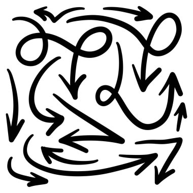 Grunge çizimi el yapımı suluboya karalama vektör kümesi 