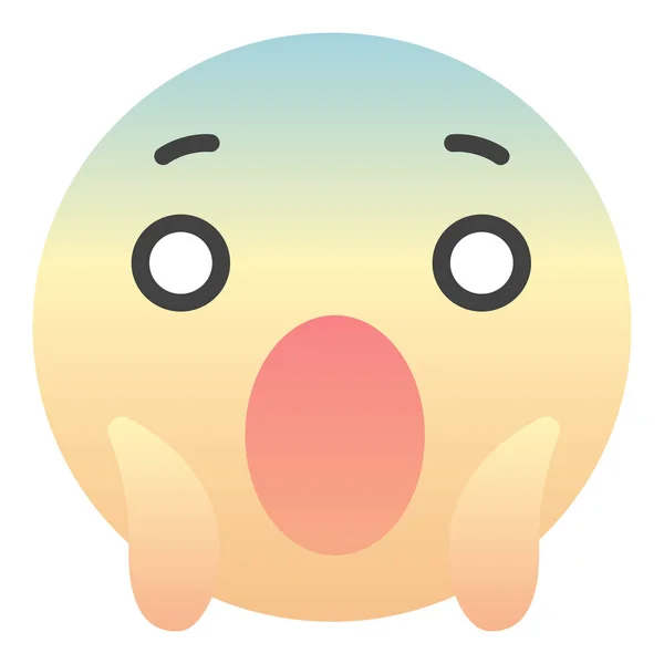 Emoji Sign Face Voor Sociaal Netwerk Apps — Stockvector