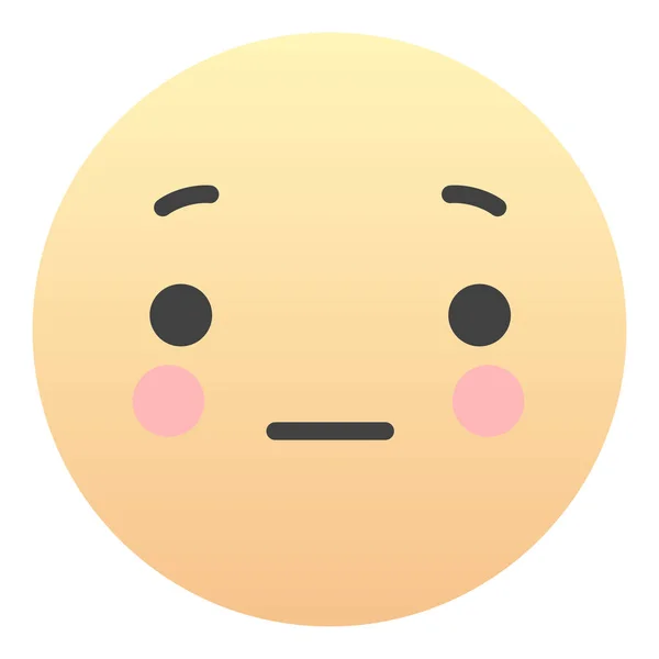 Emoji Sign Gesicht Für Soziale Netzwerke Und Apps — Stockvektor