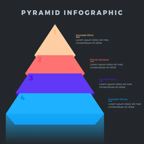 Elementos Infográficos Con Pasos Descripción Lado — Archivo Imágenes Vectoriales