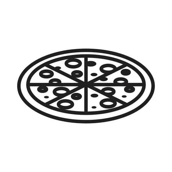 Ilustração Vetorial Pizza —  Vetores de Stock