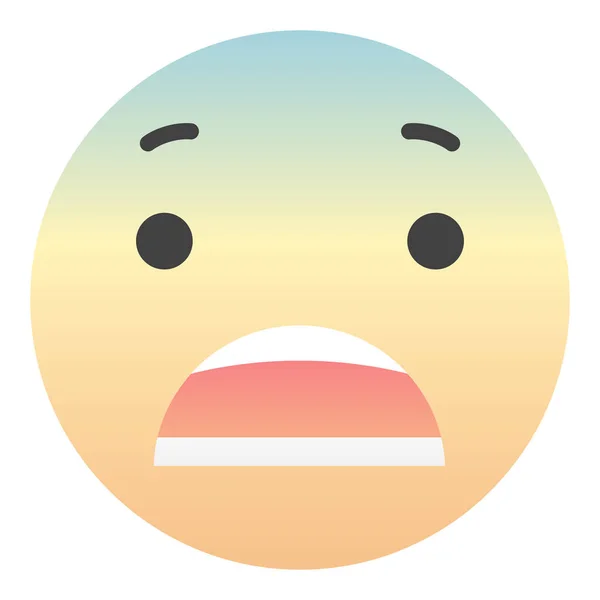 Emoción Facial Emoji Sign Face Para Redes Sociales Aplicaciones — Vector de stock