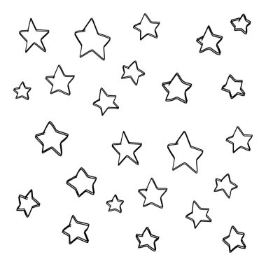 Yıldız Dikişsiz desen vektör çizim 