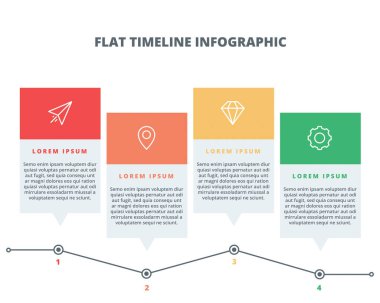 Yanında adımlar ve açıklama ile Renkli Hiyerarşi Piramit Bilgi Grafiği öğeleri 