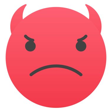 Sosyal ağ ve uygulamalar için Face Emotion Emoji Sign Face