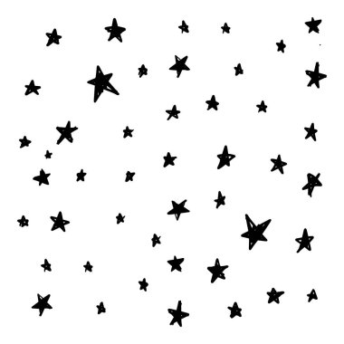 Yıldız Dikişsiz desen vektör çizim 
