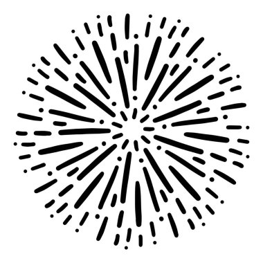 Klasik Günışığı Patlaması El yapımı Havai fişek Tasarımı Kara Işınlar 