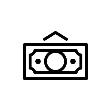 para siyah beyaz vektör simgesi