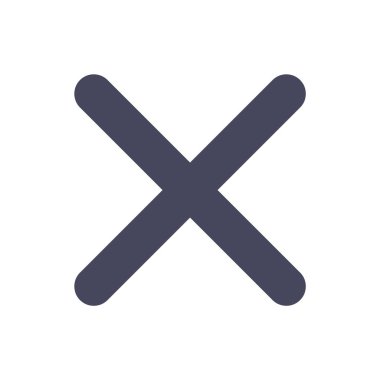 Tasarım logonuz Ui Vector illüstrasyon Eps10 için beyaz arka plan sembolü üzerinde izole trendy düz tarzı çıkış yakın x simgesi