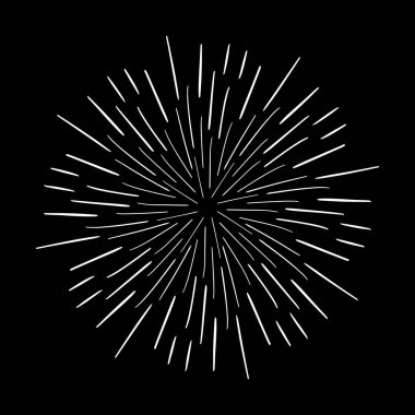 Klasik Günışığı Patlaması El yapımı Havai fişek Tasarımı Kara Işınlar