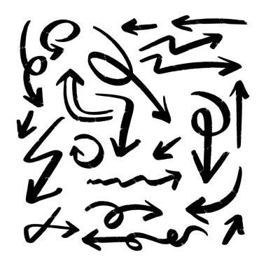 farklı oklar çizim vektör 