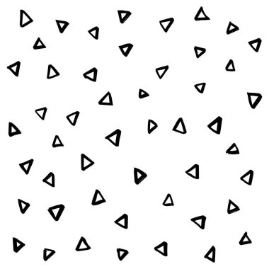 eometrik vektör deseni, Memphis tarzı desen, çeşitli nesnelerle moda vektör arka plan